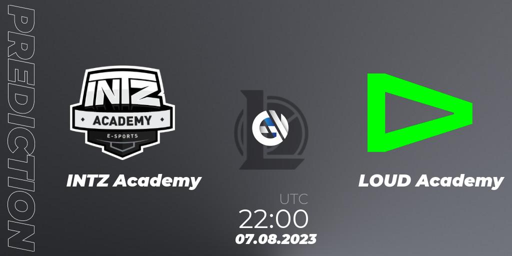Prognose für das Spiel INTZ Academy VS LOUD Academy. 07.08.23. LoL - CBLOL Academy Split 2 2023 - Group Stage