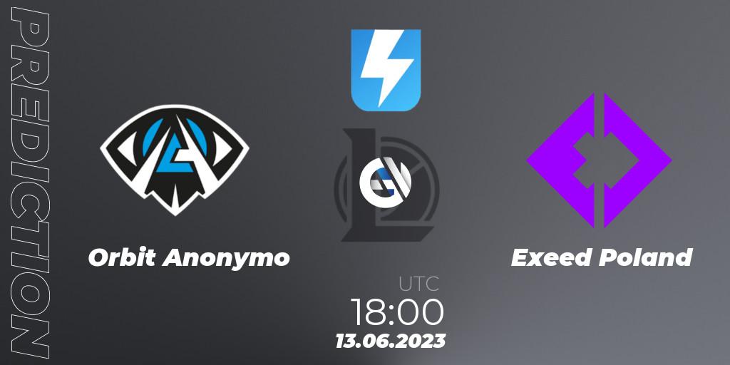 Prognose für das Spiel Anonymo Esports VS Exeed Poland. 21.06.23. LoL - Ultraliga Season 10 2023 Regular Season