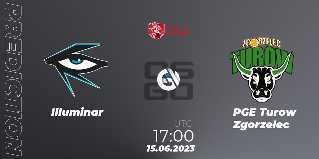 Prognose für das Spiel Illuminar VS PGE Turow Zgorzelec. 15.06.2023 at 17:20. Counter-Strike (CS2) - Polish Esports League 2023 Split 2