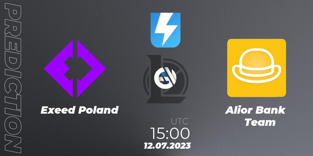 Prognose für das Spiel Exeed Poland VS Alior Bank Team. 20.06.2023 at 16:00. LoL - Ultraliga Season 10 2023 Regular Season