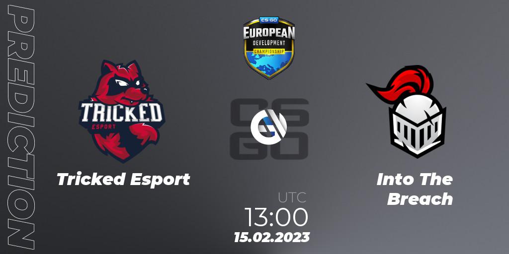 Prognose für das Spiel Tricked Esport VS Into The Breach. 15.02.2023 at 13:00. Counter-Strike (CS2) - European Development Championship 7