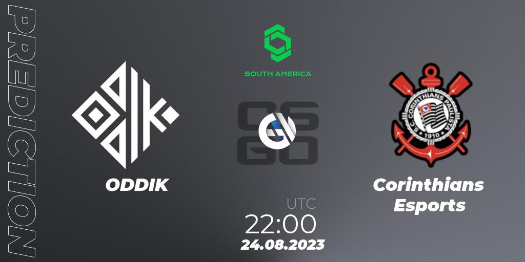 Prognose für das Spiel ODDIK VS Corinthians Esports. 24.08.2023 at 22:00. Counter-Strike (CS2) - CCT South America Series #10