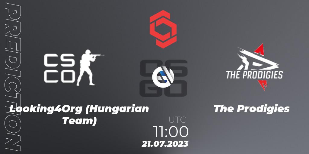 Prognose für das Spiel Looking4Org (Hungarian Team) VS The Prodigies. 21.07.2023 at 11:00. Counter-Strike (CS2) - CCT Central Europe Series #7: Closed Qualifier