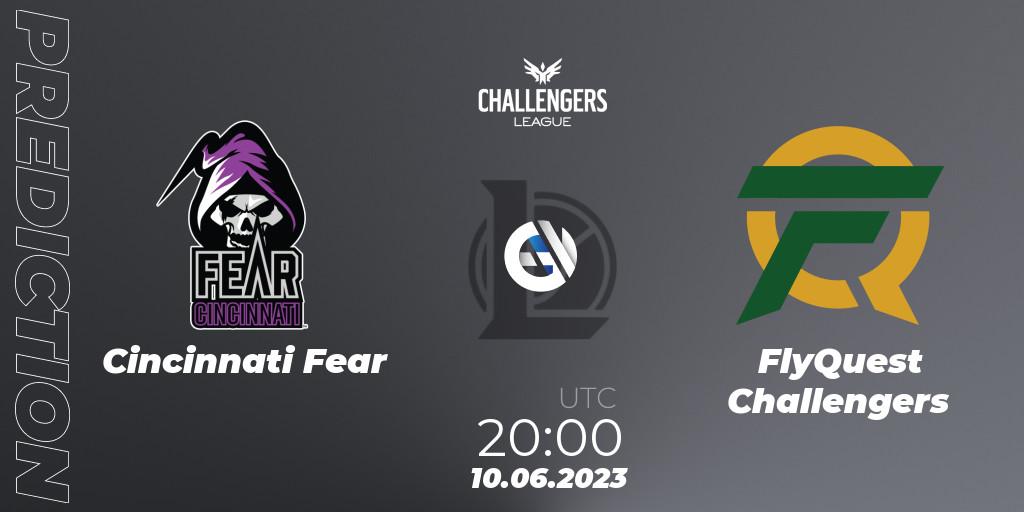 Prognose für das Spiel Cincinnati Fear VS FlyQuest Challengers. 10.06.23. LoL - North American Challengers League 2023 Summer - Group Stage