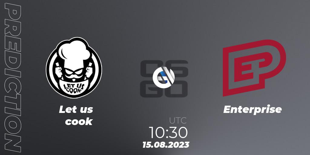 Prognose für das Spiel Enterprise VS Let us cook. 15.08.23. CS2 (CS:GO) - European Pro League Season 10: Division 2