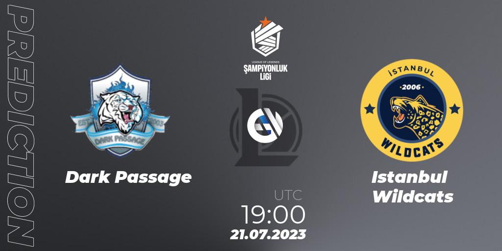 Prognose für das Spiel Dark Passage VS Istanbul Wildcats. 21.07.23. LoL - TCL Summer 2023 - Group Stage