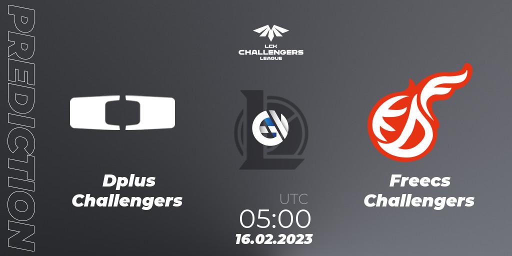 Prognose für das Spiel Dplus Challengers VS Freecs Challengers. 16.02.2023 at 05:00. LoL - LCK Challengers League 2023 Spring