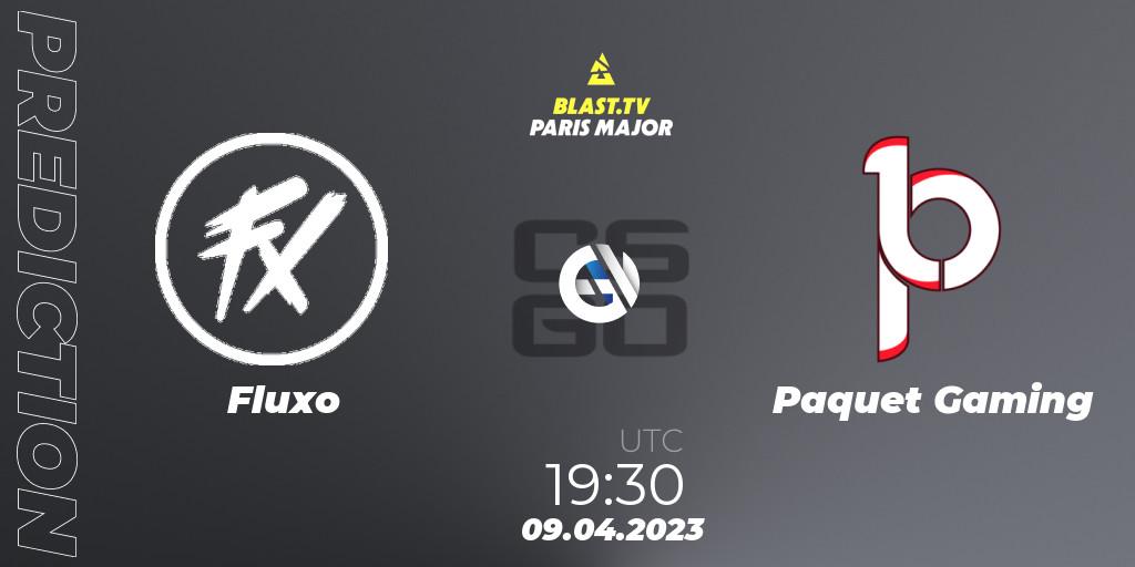 Prognose für das Spiel Fluxo VS Paquetá Gaming. 09.04.2023 at 19:30. Counter-Strike (CS2) - BLAST.tv Paris Major 2023 Americas RMR