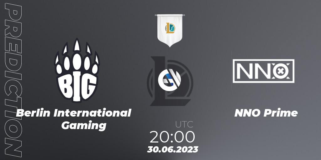 Prognose für das Spiel Berlin International Gaming VS NNO Prime. 30.06.23. LoL - Prime League Summer 2023 - Group Stage