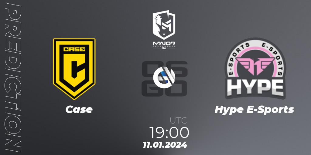 Prognose für das Spiel Case VS Hype E-Sports. 11.01.24. CS2 (CS:GO) - PGL CS2 Major Copenhagen 2024 South America RMR Open Qualifier 2