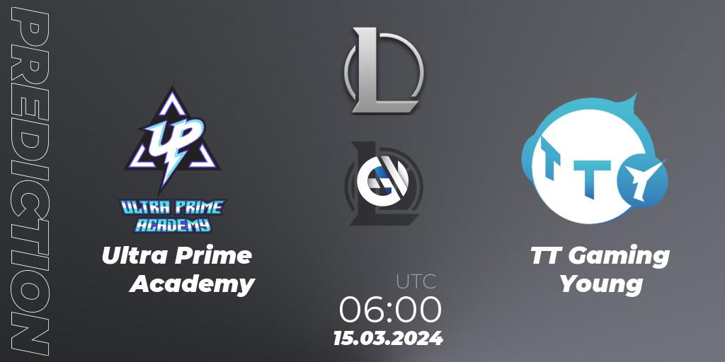 Prognose für das Spiel Ultra Prime Academy VS TT Gaming Young. 15.03.24. LoL - LDL 2024 - Stage 1