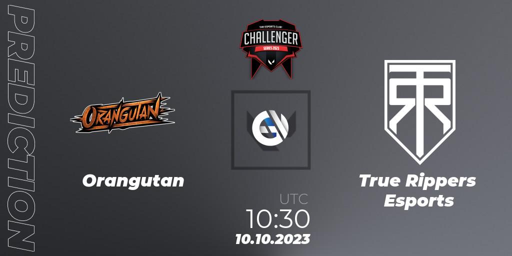 Prognose für das Spiel Orangutan VS True Rippers Esports. 10.10.2023 at 13:30. VALORANT - TEC Challenger Series 10
