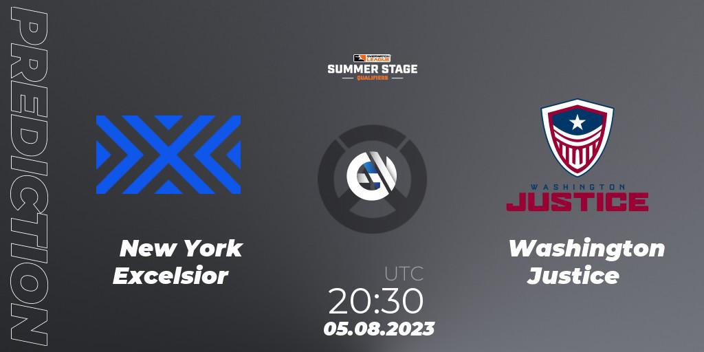 Prognose für das Spiel New York Excelsior VS Washington Justice. 05.08.23. Overwatch - Overwatch League 2023 - Summer Stage Qualifiers