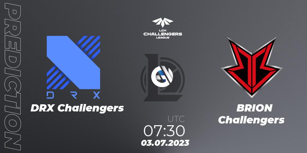 Prognose für das Spiel DRX Challengers VS BRION Challengers. 03.07.23. LoL - LCK Challengers League 2023 Summer - Group Stage