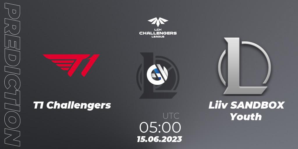 Prognose für das Spiel T1 Challengers VS Liiv SANDBOX Youth. 15.06.23. LoL - LCK Challengers League 2023 Summer - Group Stage