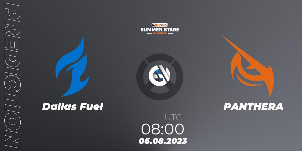 Prognose für das Spiel Dallas Fuel VS PANTHERA. 06.08.23. Overwatch - Overwatch League 2023 - Summer Stage Qualifiers
