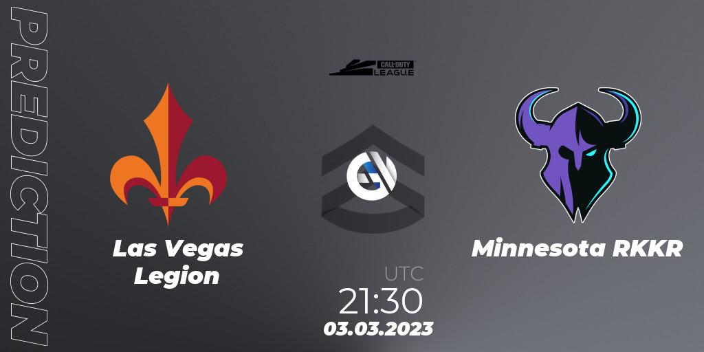 Prognose für das Spiel Las Vegas Legion VS Minnesota RØKKR. 03.03.2023 at 21:30. Call of Duty - Call of Duty League 2023: Stage 3 Major Qualifiers