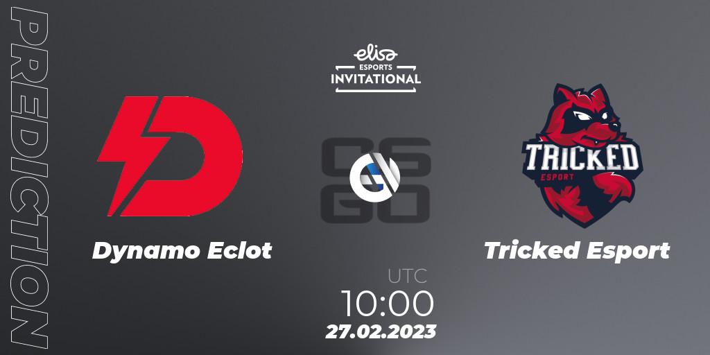 Prognose für das Spiel Dynamo Eclot VS Tricked Esport. 27.02.23. CS2 (CS:GO) - Elisa Invitational Winter 2023