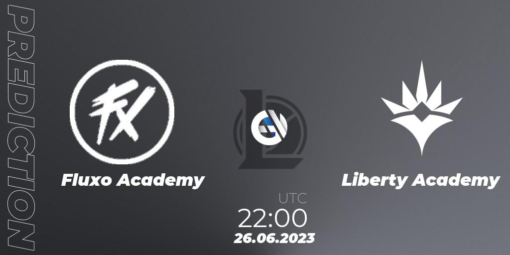 Prognose für das Spiel Fluxo Academy VS Liberty Academy. 26.06.2023 at 22:15. LoL - CBLOL Academy Split 2 2023 - Group Stage