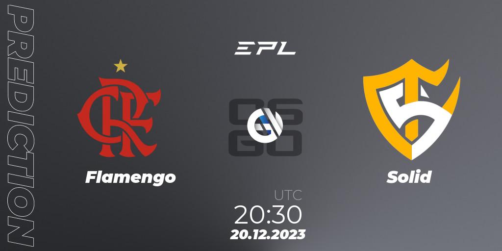 Prognose für das Spiel Flamengo VS Solid. 20.12.2023 at 20:30. Counter-Strike (CS2) - EPL World Series: Americas Season 5
