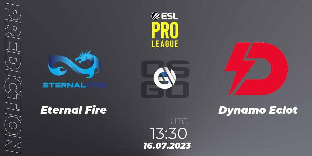 Prognose für das Spiel Eternal Fire VS Dynamo Eclot. 16.07.23. CS2 (CS:GO) - ESL Pro League Season 18: European Conference