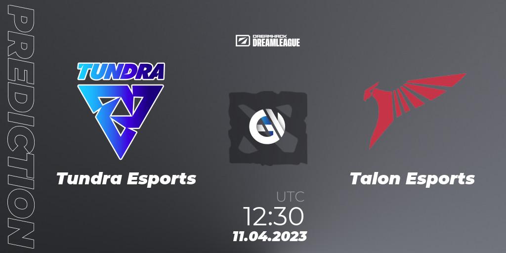 Prognose für das Spiel Tundra Esports VS Talon Esports. 11.04.23. Dota 2 - DreamLeague Season 19 - Group Stage 1