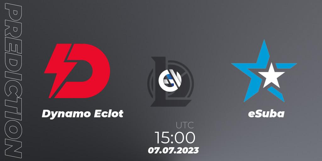 Prognose für das Spiel Dynamo Eclot VS eSuba. 13.06.23. LoL - Hitpoint Masters Summer 2023 - Group Stage