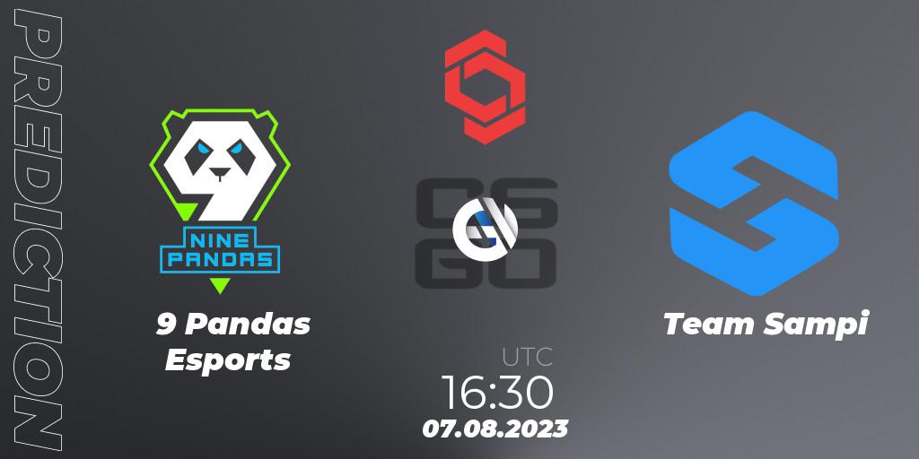 Prognose für das Spiel 9 Pandas Esports VS Team Sampi. 07.08.2023 at 17:10. Counter-Strike (CS2) - CCT Central Europe Series #7