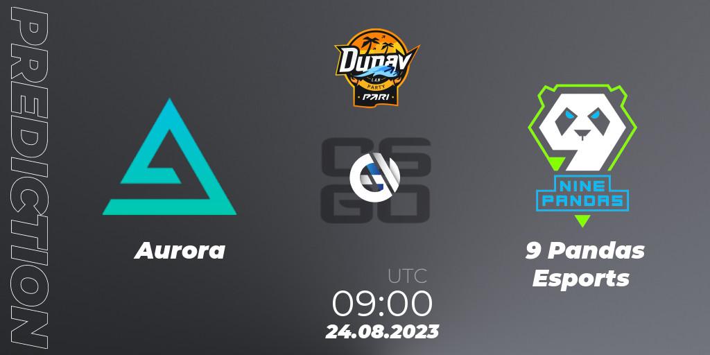 Prognose für das Spiel Aurora VS 9 Pandas Esports. 24.08.2023 at 09:00. Counter-Strike (CS2) - PARI Dunav Party 2023