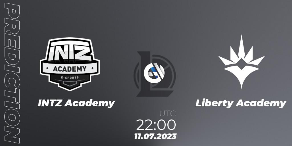 Prognose für das Spiel INTZ Academy VS Liberty Academy. 11.07.2023 at 22:00. LoL - CBLOL Academy Split 2 2023 - Group Stage