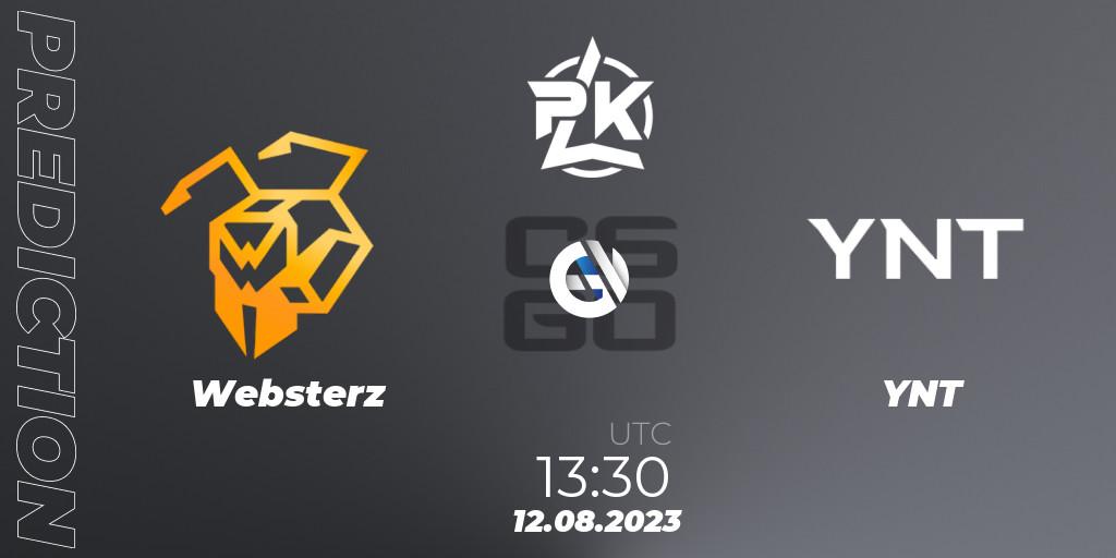 Prognose für das Spiel Websterz VS YNT. 12.08.23. CS2 (CS:GO) - Russian Cybersport League 2023
