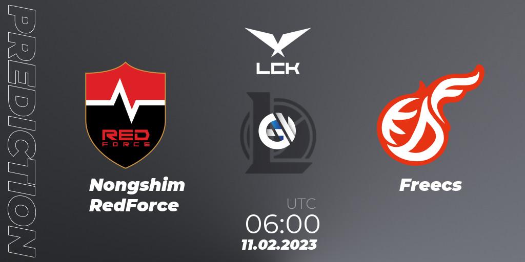 Prognose für das Spiel Nongshim RedForce VS Freecs. 11.02.23. LoL - LCK Spring 2023 - Group Stage