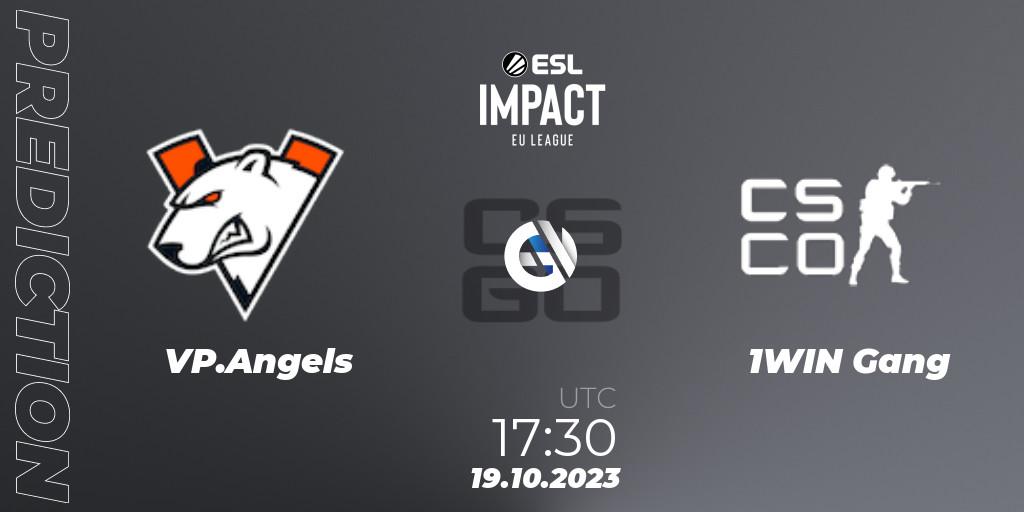 Prognose für das Spiel VP.Angels VS 1WIN Gang. 19.10.23. CS2 (CS:GO) - ESL Impact League Season 4: European Division