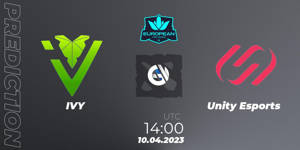 Prognose für das Spiel IVY VS Unity Esports. 10.04.23. Dota 2 - European Pro League Season 8