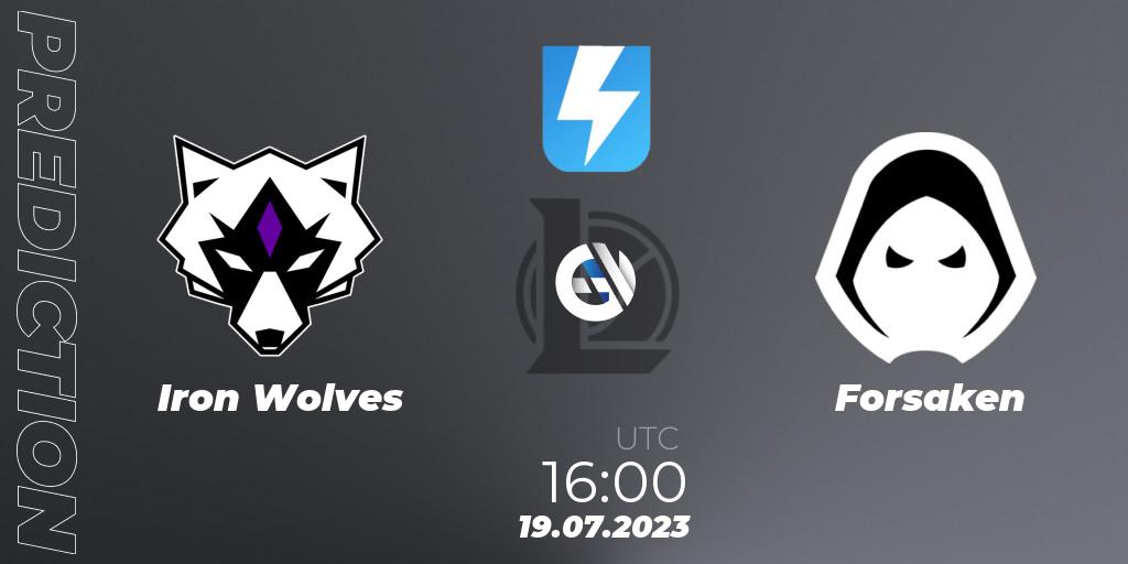 Prognose für das Spiel Iron Wolves VS Forsaken. 14.06.23. LoL - Ultraliga Season 10 2023 Regular Season