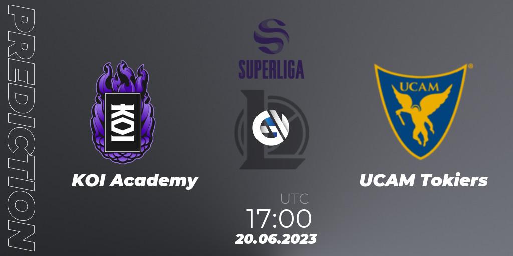 Prognose für das Spiel KOI Academy VS UCAM Esports Club. 20.06.2023 at 18:00. LoL - Superliga Summer 2023 - Group Stage