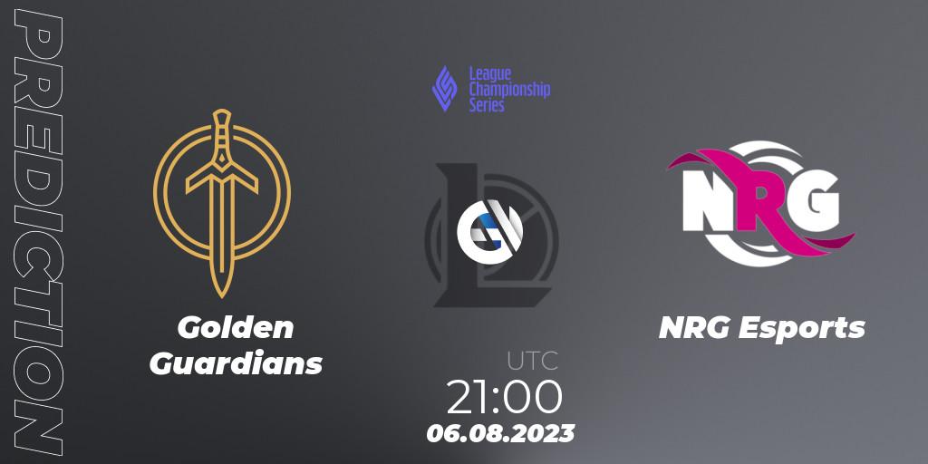 Prognose für das Spiel Golden Guardians VS NRG Esports. 06.08.23. LoL - LCS Summer 2023 - Playoffs