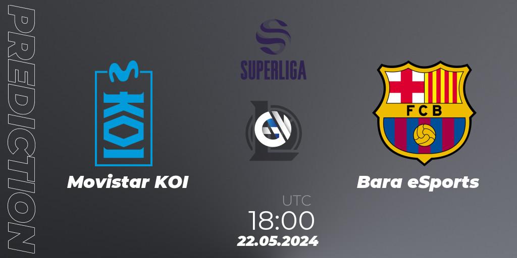 Prognose für das Spiel Movistar KOI VS Barça eSports. 22.05.2024 at 18:00. LoL - LVP Superliga Summer 2024