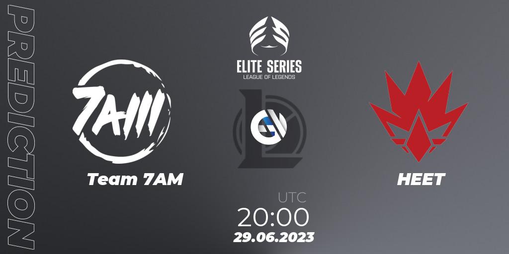 Prognose für das Spiel Team 7AM VS HEET. 29.06.23. LoL - Elite Series Summer 2023