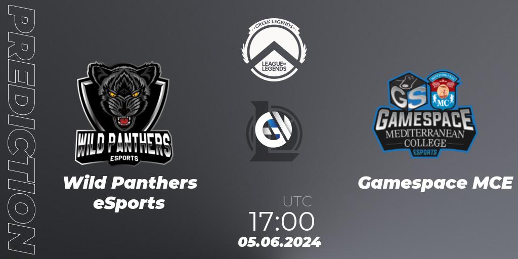 Prognose für das Spiel Wild Panthers eSports VS Gamespace MCE. 05.06.2024 at 17:00. LoL - GLL Summer 2024
