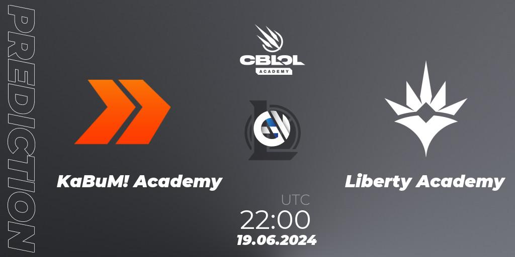 Prognose für das Spiel KaBuM! Academy VS Liberty Academy. 19.06.2024 at 22:00. LoL - CBLOL Academy 2024