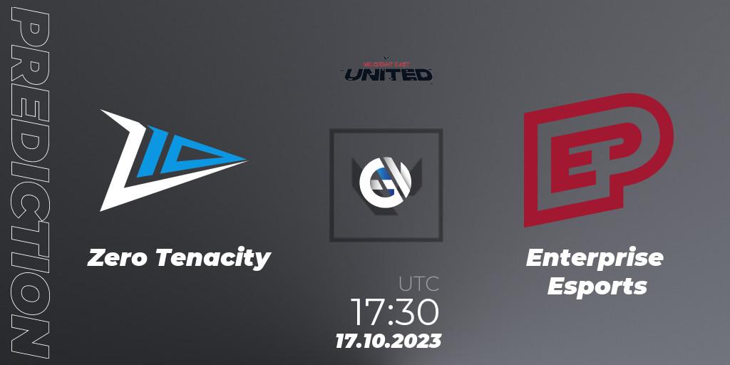 Prognose für das Spiel Zero Tenacity VS Enterprise Esports. 17.10.2023 at 17:30. VALORANT - VALORANT East: United: Season 2: Stage 3 - League