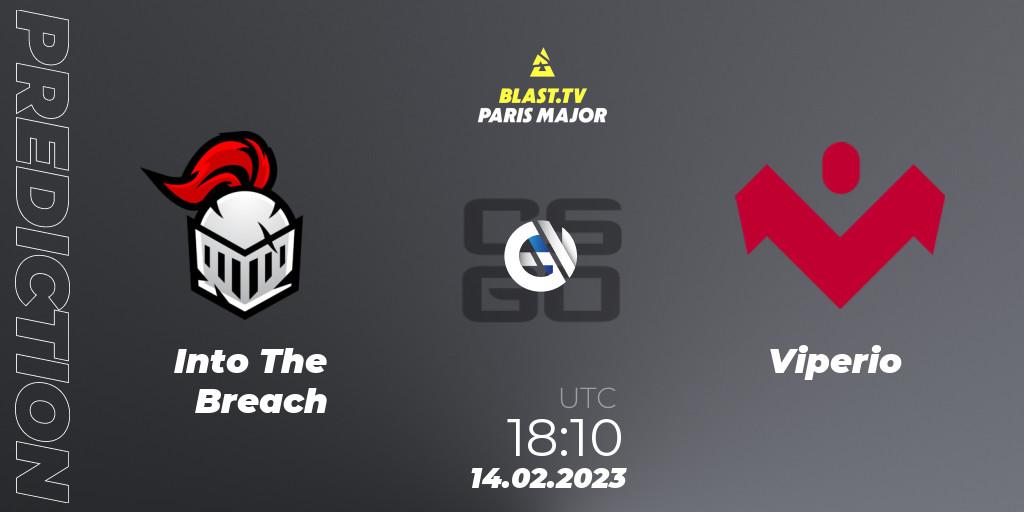 Prognose für das Spiel Into The Breach VS Viperio. 14.02.23. CS2 (CS:GO) - BLAST.tv Paris Major 2023 Europe RMR Open Qualifier