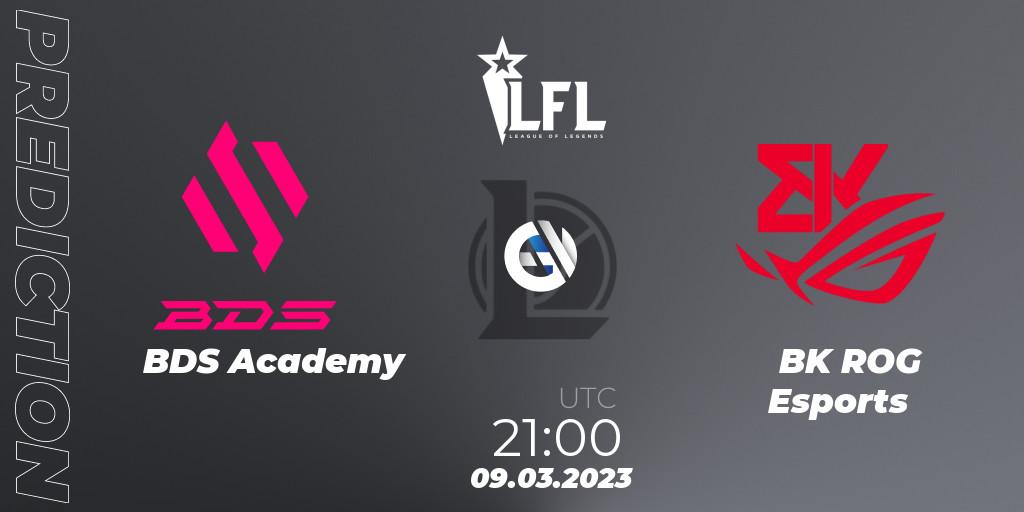 Prognose für das Spiel BDS Academy VS BK ROG Esports. 09.03.2023 at 21:00. LoL - LFL Spring 2023 - Group Stage