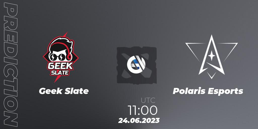Prognose für das Spiel Geek Slate VS Polaris Esports. 24.06.23. Dota 2 - 1XPLORE Asia #1