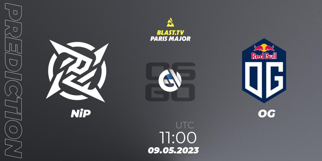 Prognose für das Spiel NiP VS OG. 09.05.23. CS2 (CS:GO) - BLAST Paris Major 2023 Challengers Stage