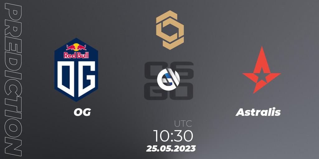 Prognose für das Spiel OG VS Astralis. 25.05.23. CS2 (CS:GO) - CCT South Europe Series #4