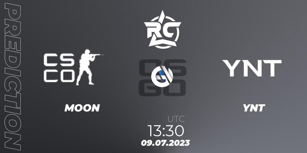 Prognose für das Spiel MOON VS YNT. 09.07.23. CS2 (CS:GO) - Russian Cybersport League 2023: Regular Season