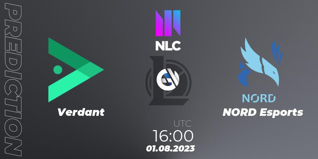 Prognose für das Spiel Verdant VS NORD Esports. 01.08.2023 at 16:00. LoL - NLC Summer 2023 - Playoffs