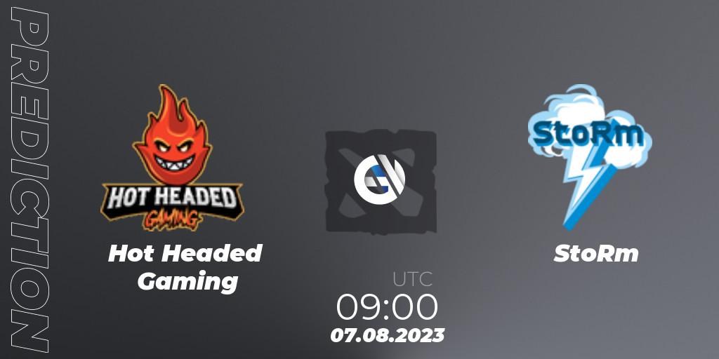 Prognose für das Spiel Hot Headed Gaming VS StoRm. 07.08.23. Dota 2 - European Pro League Season 11